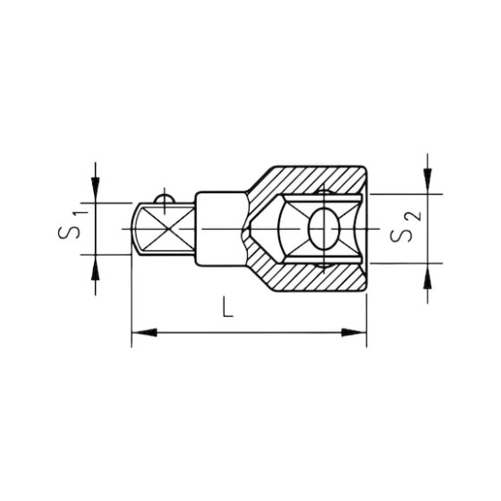 Подовжувач Wurth 1/2" 53мм