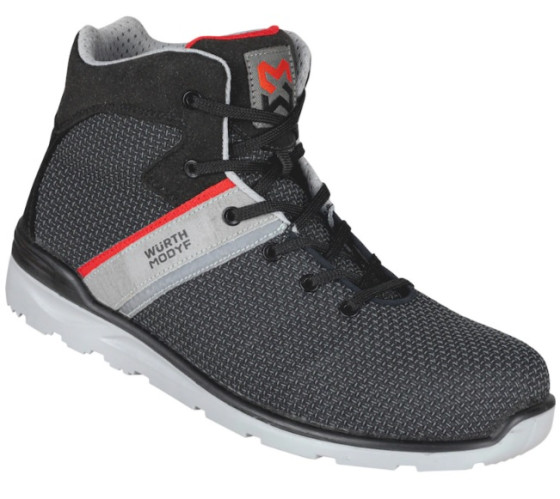 Фото - 1 - Кросівки захисні Wurth Cetus S3 високі пластиковий носик чорні р.41 Modyf