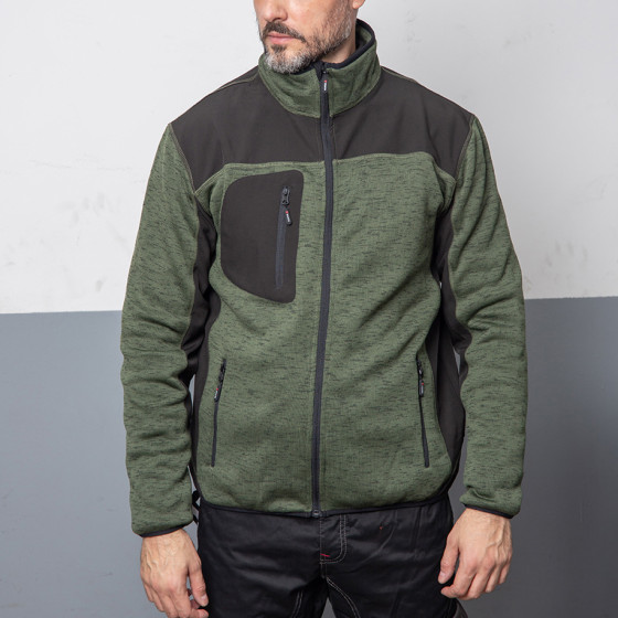 Толстовка THORCH, зеленая, размер 3XL