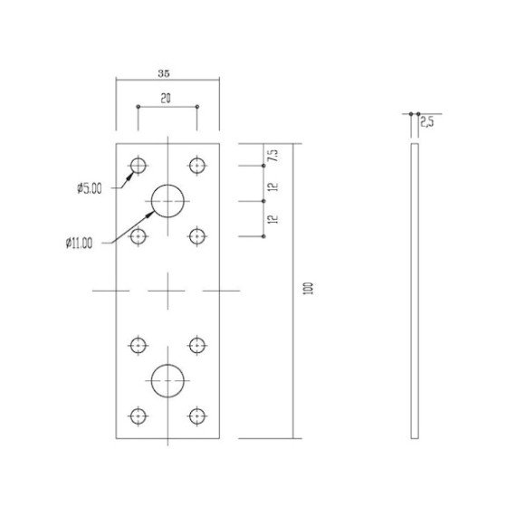 Пластина з'єднувальна для високих навантажень (HDG)