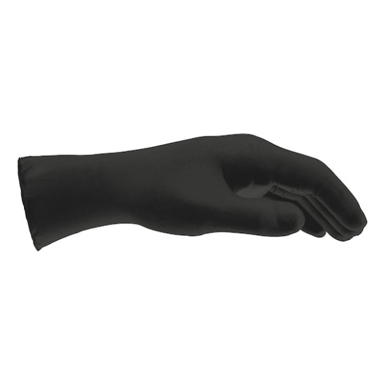 Рукавиці захисні одноразові нітрил, чорні, без пудри, розмір XL