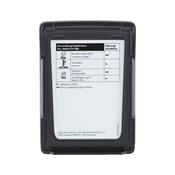 Набір зенкерів для нержавіючої сталі, HSCO, 90°, 6 шт.