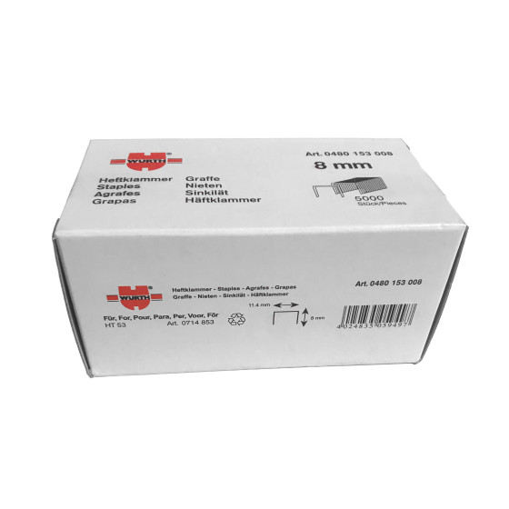 Скоби для ручного степлера, 8 mm