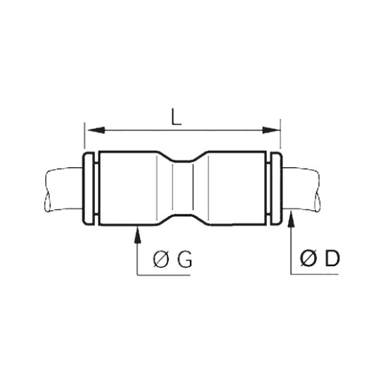 Вставное пластмассовое соединение