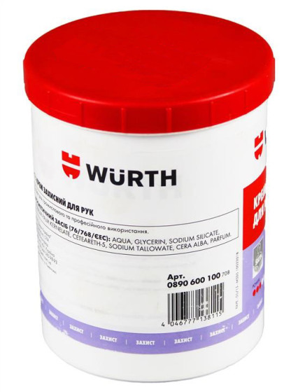 Крем защитный для рук 1000мл Wurth