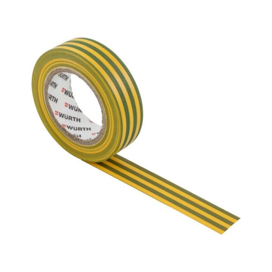 Изоляционная лента PVC желто-зеленая 18мм/10м