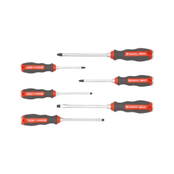 Набір викруток шліц+РН, ударні, 6 шт.