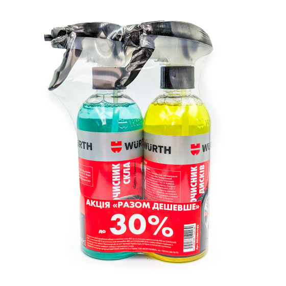 Набір очисник скла 400 ml та очисник колісних дисків 400 ml, CONSUMER LINE