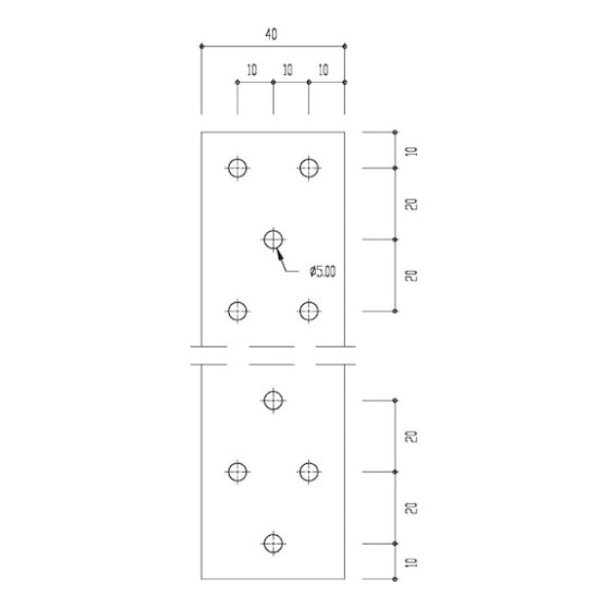 Пластина с отверстиями