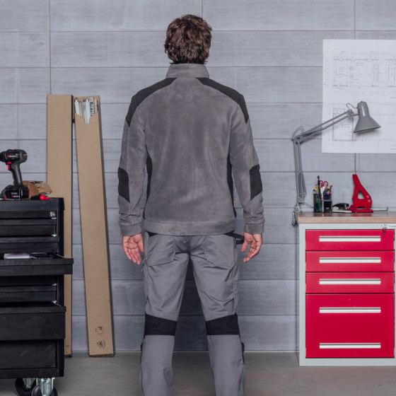 Пуловер флисовый CETUS, антрацит, размер XL