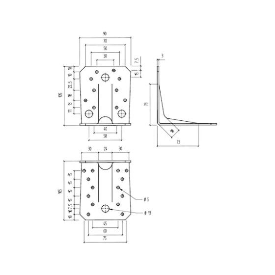Кутник посилений, тип А