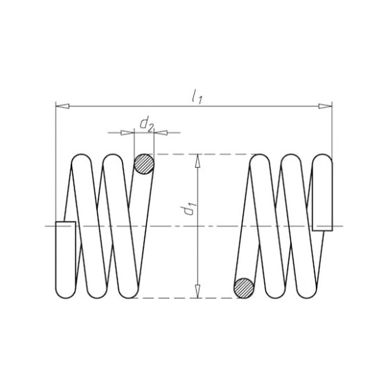 пружина стиснення