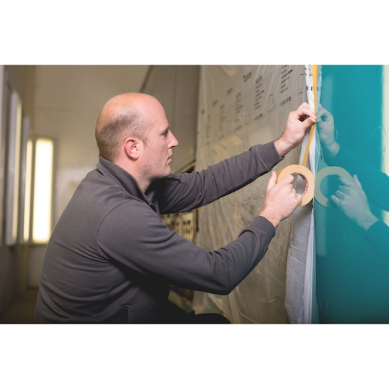 Фото - 2 - Стрічка клейка малярна, термостійка, 18 mm