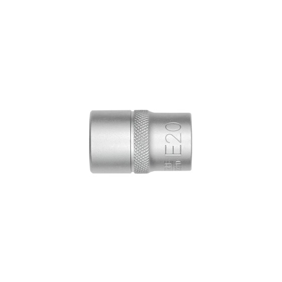 Головка торцева 1/2IN, зовнішній торкс, E20-L38MM, RED STRIPE