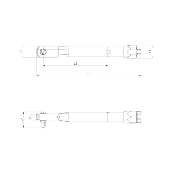 Динамометрический ключ, 1/4IN-(1-5NM)