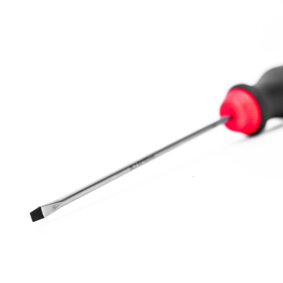 Отвертка шлицевая, SL, 100X3,5X0,6MM, RED STRIPE