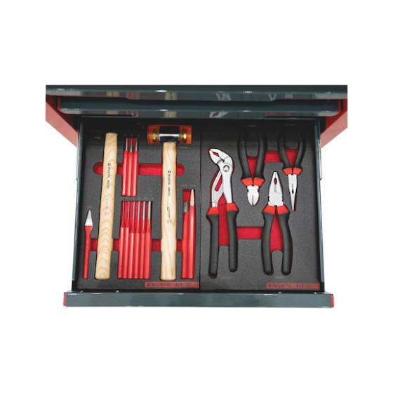 Візок інструментальний STANDARD, з інструментами, 8.4, 242 шт.