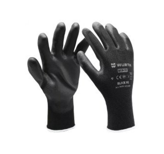 Перчатки защитные с полиуретановым покрытием SPEC-PU-BLACK, пара, размер 10