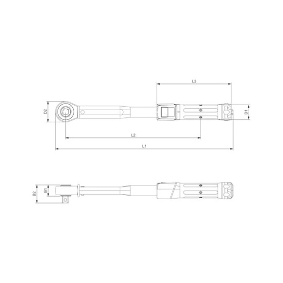 Динамометрический ключ, 1/2IN-(20-100NM)