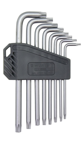 Набор ключей Г-образных TORX, 8 шт., RED STRIPE