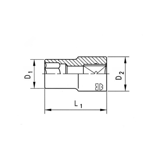 Головка 1/2" Wurth TORX Е24