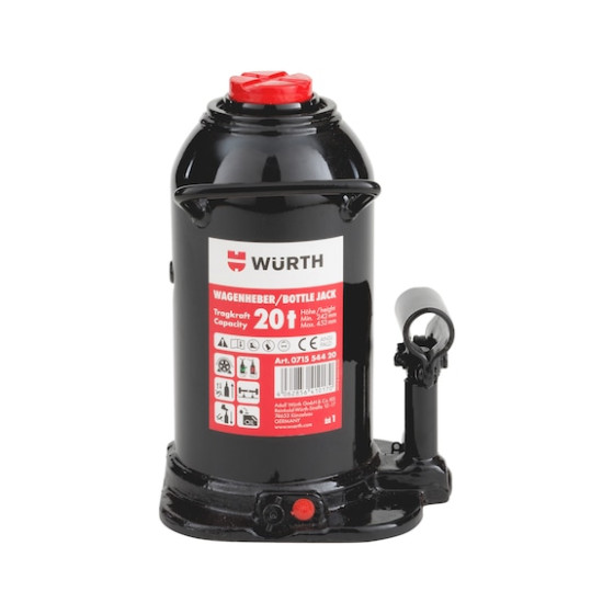 Домкрат гідравлічний пляшкового типу, 20 t