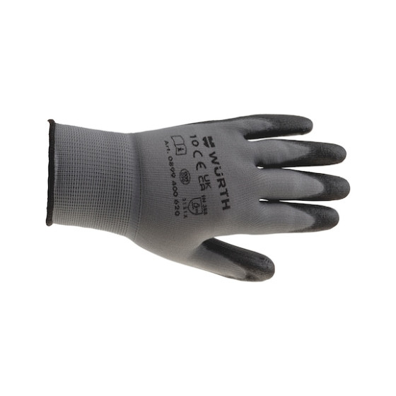 Рукавиці захисні з поліуретановим покриттям SPEC-PU-ECONOMY, пара, розмір 8