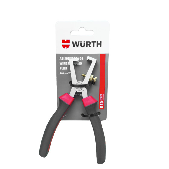 Кліщі для зняття ізоляції, 160 mm, RED STRIPE