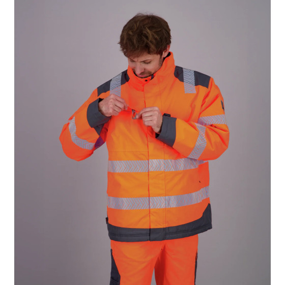 Фото - 11 - Куртка зимова сигнальна FLUO, оранжева, розмір L