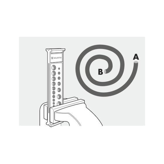 Фото - 2 - Набор для изготовления уплотнительных колец WURTH 5X1M 330шт.