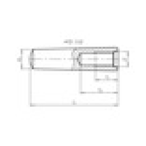 Конический штифт с внутренней резьбой, незакаленный 8X50