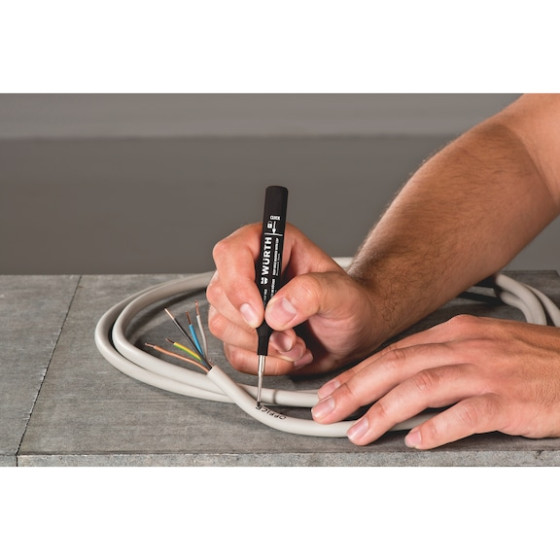 Маркер перманентний для глибоких отворів з ковпачком DPHO 1,5мм червоний