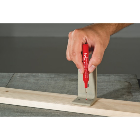 Маркер перманентний для глибоких отворів з ковпачком DPHO 1,5мм червоний