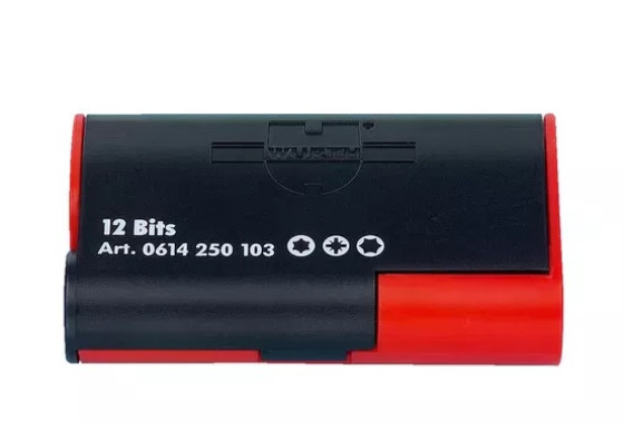 Коробка для набору біт Wurth 1/4" 12 шт.