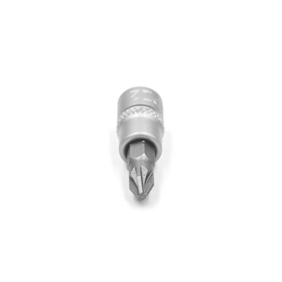 Головка торцевая, 1/4IN, с насадкой PZ2, RED STRIPE