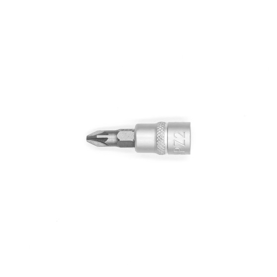 Головка торцевая, 1/4IN, с насадкой PZ2, RED STRIPE