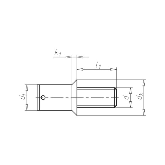Заклепувальний гвинт з потайною головкою