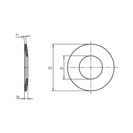 Шайба тарільчаста форма A Wurth 20,4X40,0X2,25