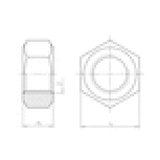 Гайка шестигранна ISO4032 - A2/70 - SW24, M16