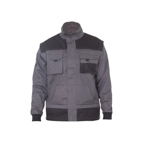 Куртка робоча THUNDER, сіро-чорна, розмір 56