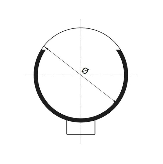 Хомут с одним ушком, с вставным кольцом