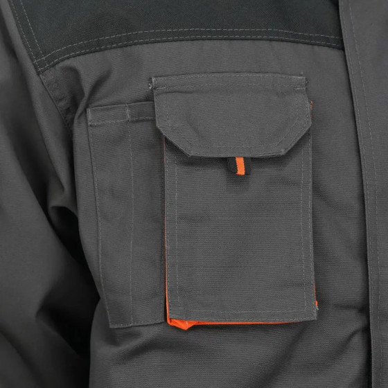 Куртка робоча зимова VIKING, сіро-чорна, розмір 48