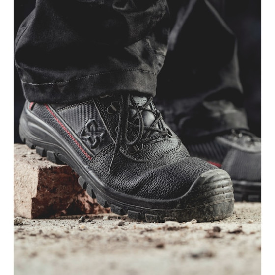 Ботинки защитные HERCULES, S3, стальной носок, низкие, черные, пара, р.48