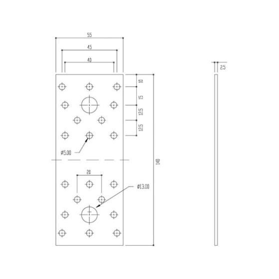 Пластина з'єднувальна для високих навантажень (HDG)