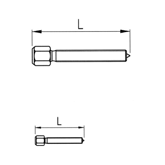 Знімач гвинтовий, двозахватний, 60 mm