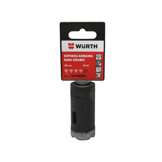 Коронка алмазная HARD CERAMIC, 28 mm