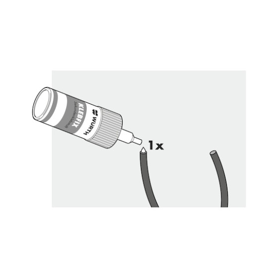 Фото - 5 - Набор для изготовления уплотнительных колец WURTH 5X1M 330шт.