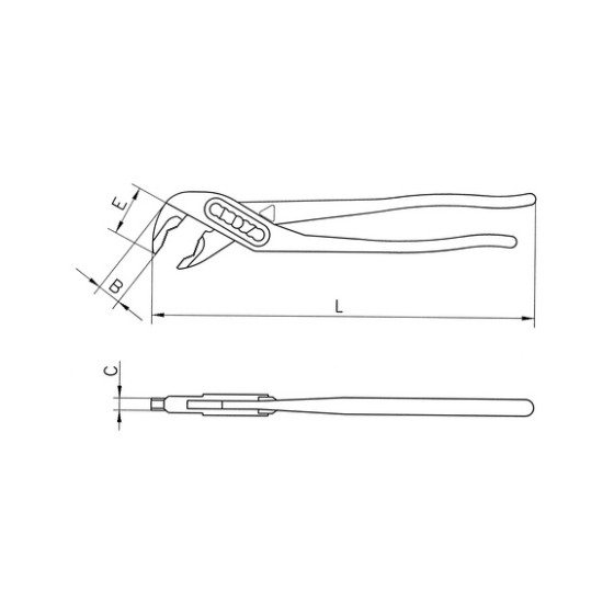 Клещи трубные COBRA, 300 мм, DIN ISO 8976