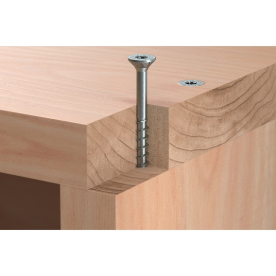 Шуруп ASSY з потайною головою та насічками (A2K)