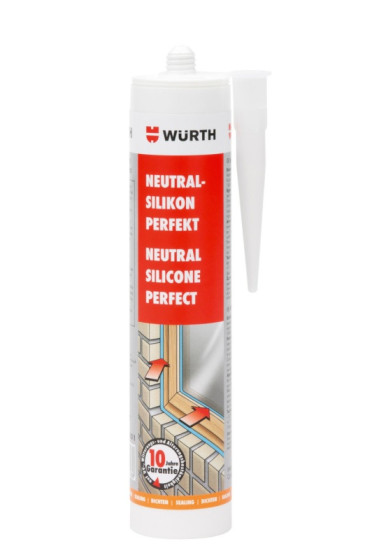 Герметик силиконовый PERFECT, белый, 310 ml